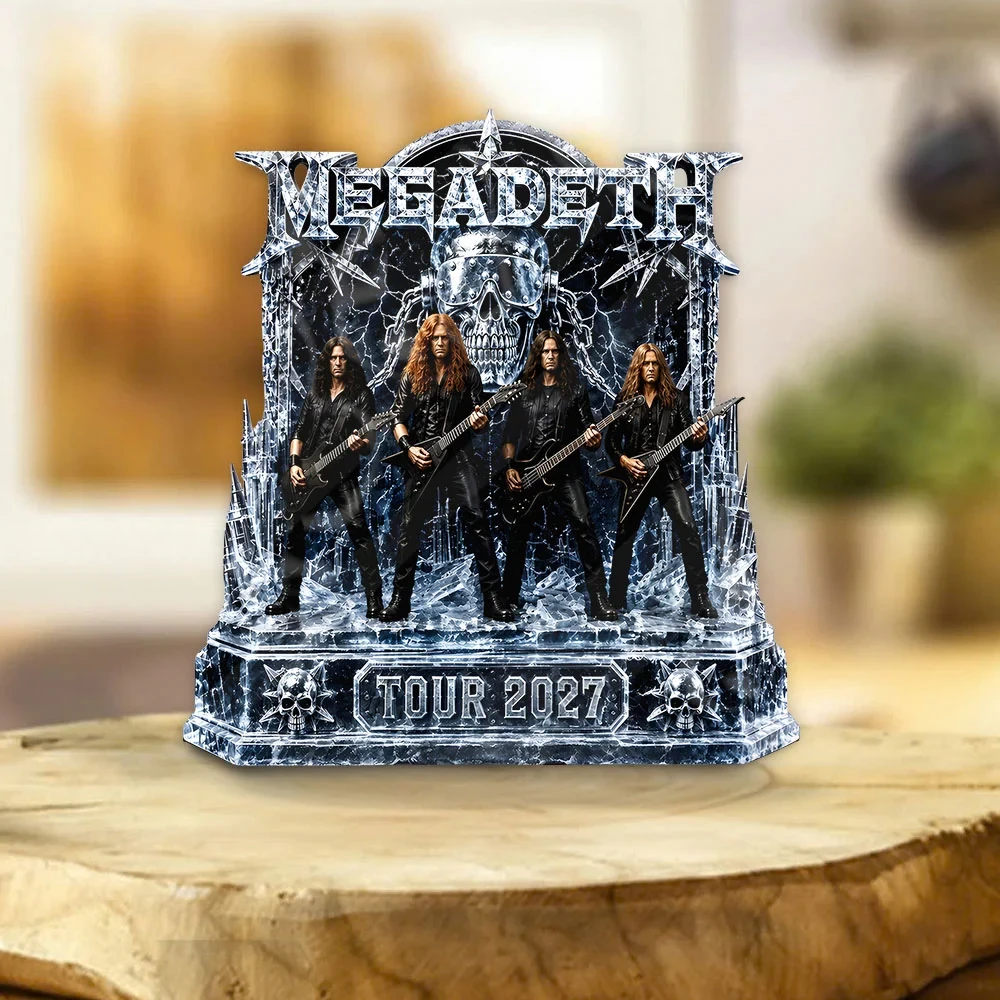 Megadeth Breakout Hibernation Nations Tour 2027 Acrylic Plaque Heavy Metal Megadeth Merch Decor
