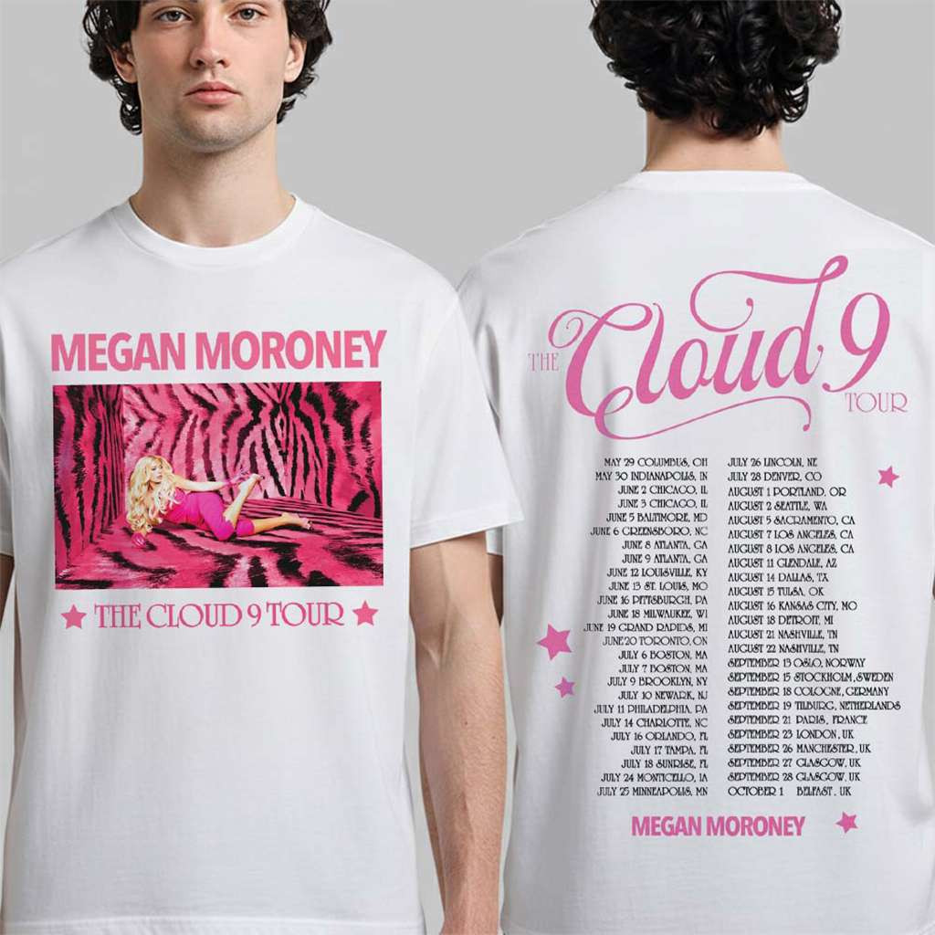 Megan Moroney The Cloud 9 Tour Photo With Dates T-Shirt Megan Moroney Merch Gift For Fan