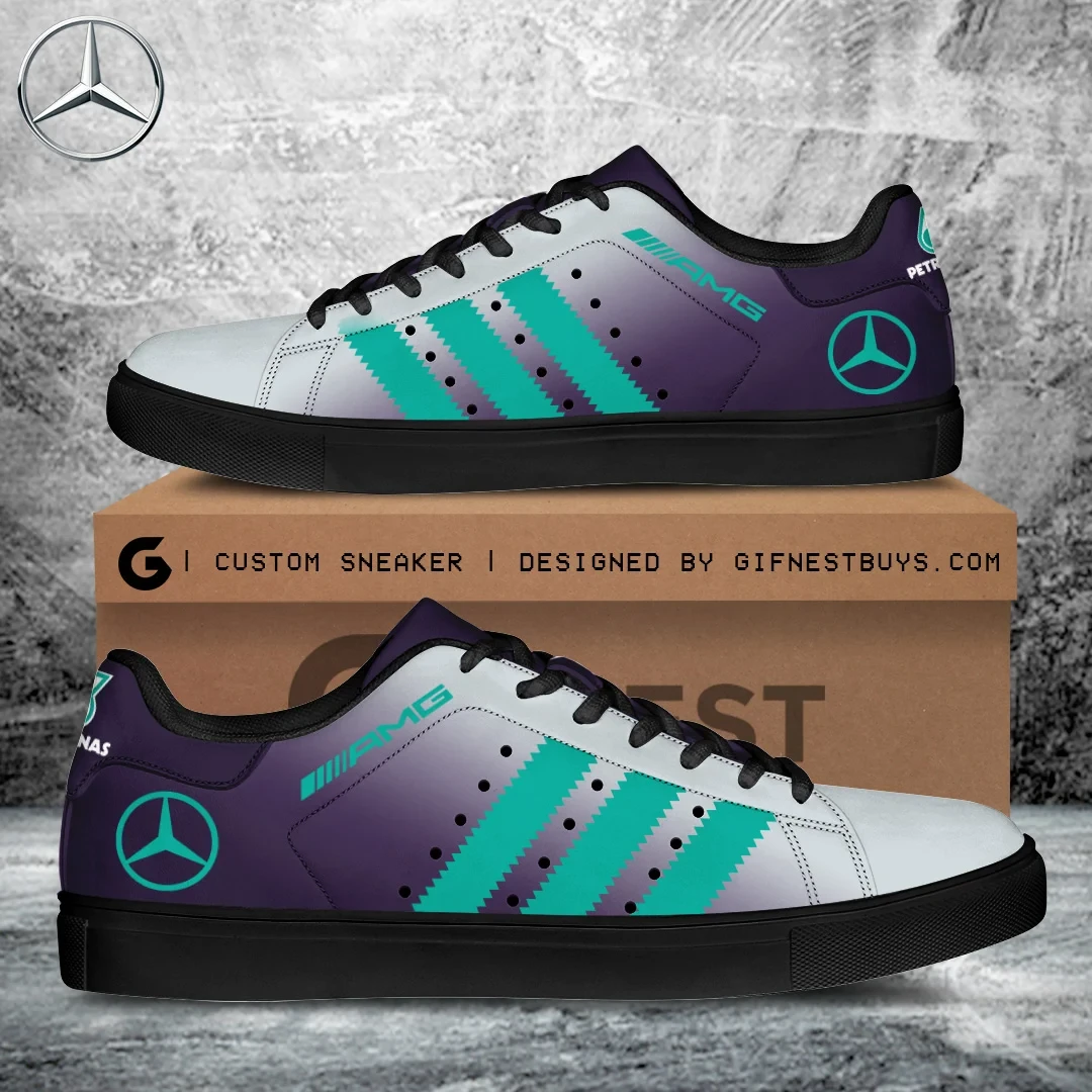 Merc AMG Petronas F1 Team Vanda Bloom 2026 Shoes Present For Husband Merc AMG Petronas F1 Team Vanda Bloom 2026 Shoes Present For Husband