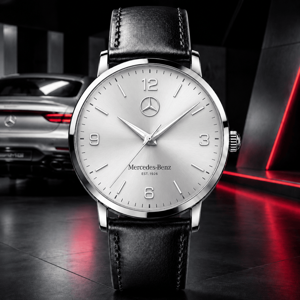 Merc Grand Prestige Leather Watch