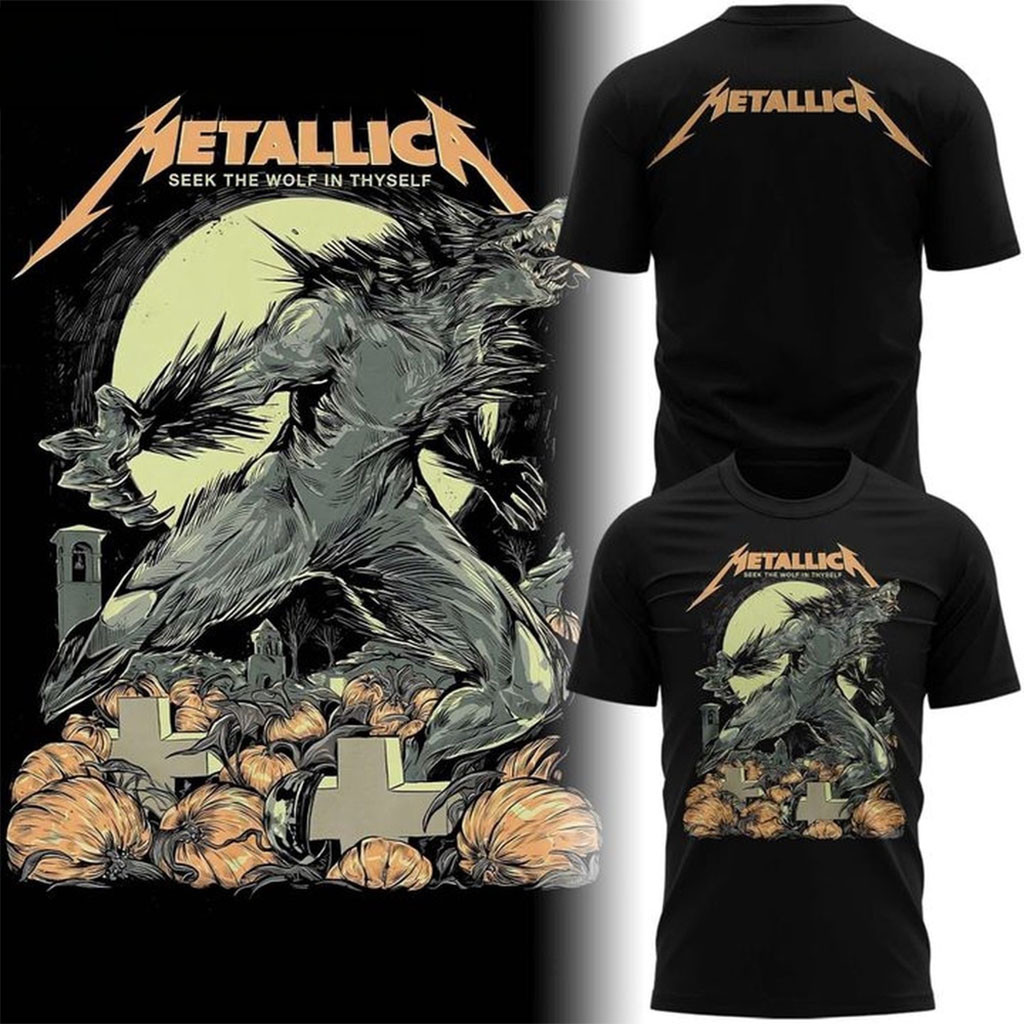 Metallica 2026 Halloween X Wolfskulljack The Werewolf T-Shirt Metallica Merch Gift For Fans