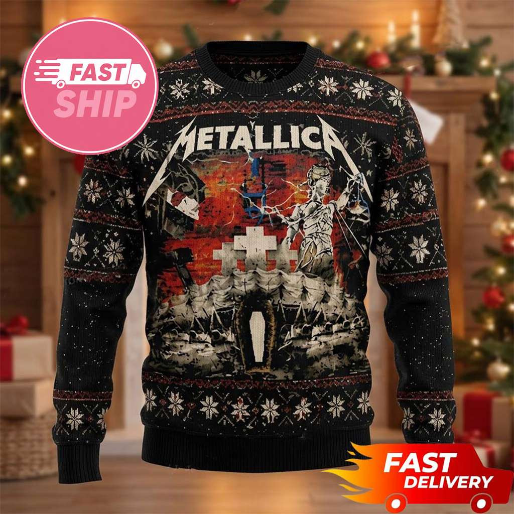 Metallica El Arsenal Completo 2026 Christmas Ugly Sweater Metallica Merch Band Fan Gifts Metallica El Arsenal Completo 2026 Christmas Ugly Sweater Metallica Merch Band Fan Gifts