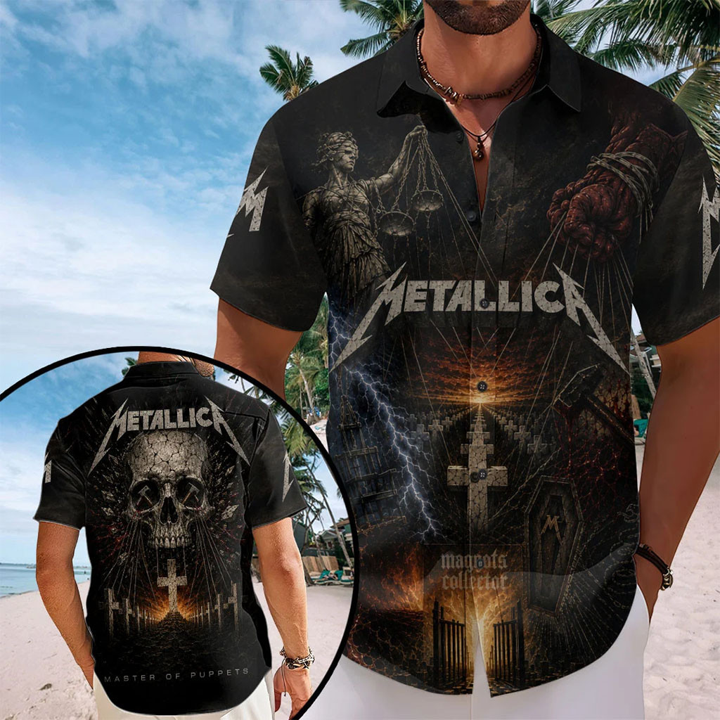 Metallica Master Of Puppets Hawaiian Shirt Metallica Merch Gifts For Music Nerds