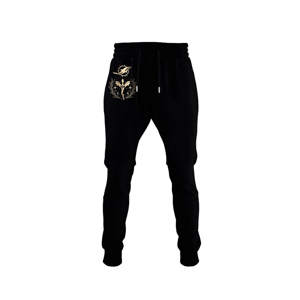 Miami Dolphins Dragon Wing Fantasy Night 2026 Sweatpants Black Miami Dolphins Merch Fan Gifts