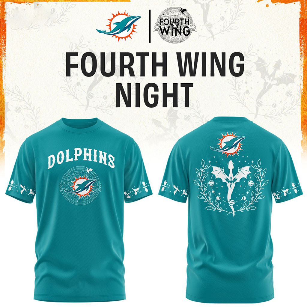 Miami Dolphins Dragon Wing Fantasy Night 2026 T-Shirt Miami Dolphins Merch Unique Football Gift