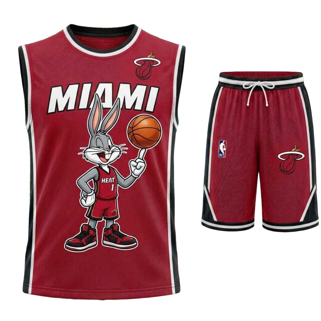 Miami Heat Bugs Bunny Tank Top And Shorts Set Miami Basketball Merch Best Gift For Game Day
