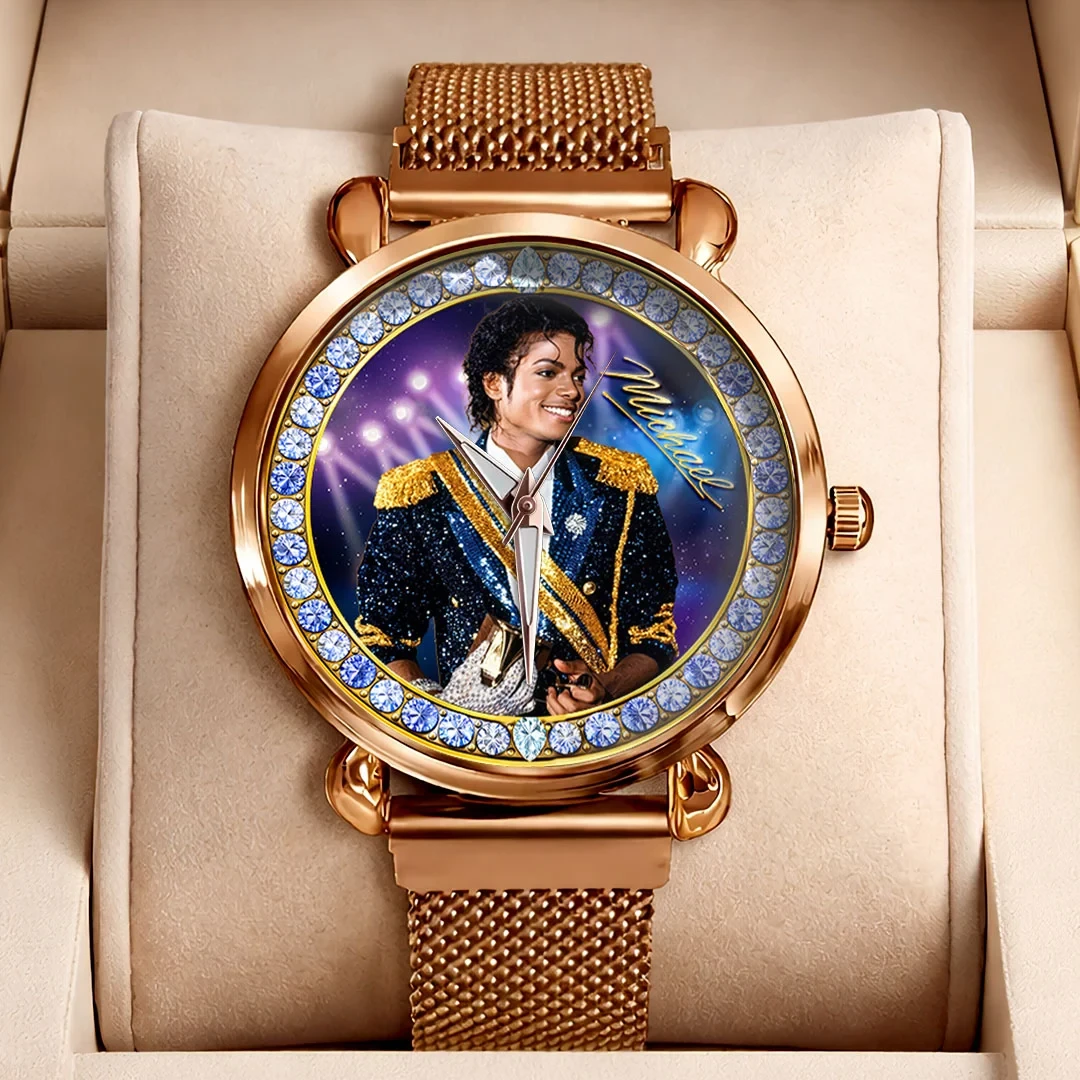 Michael Jackson King Of Pop Gold Watch Signature Music Legend Michael Jackson Merch Fan Gifts