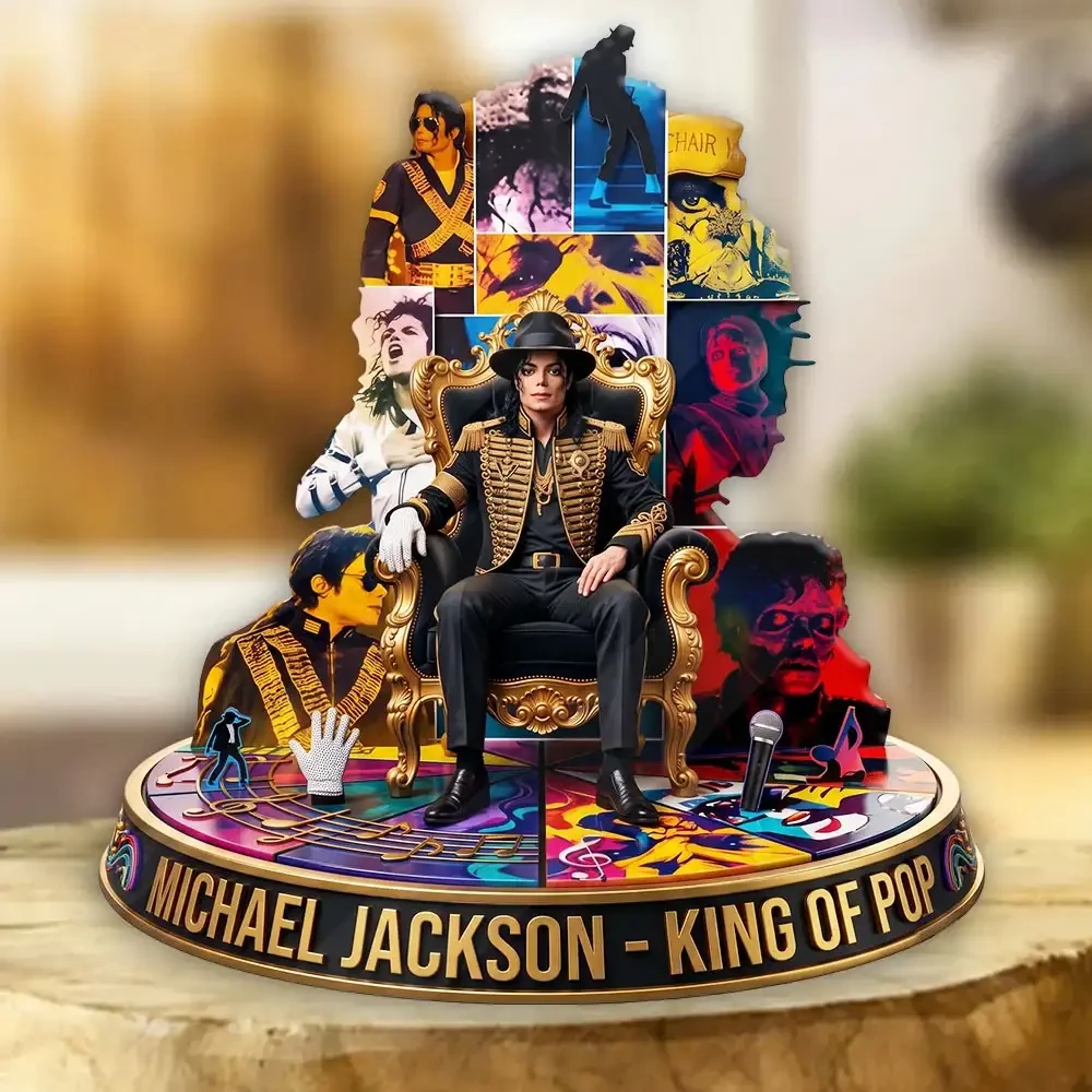 Michael Jackson Merch King Of Pop Music Acrylic Plaque Display Decor Gifts For Fans