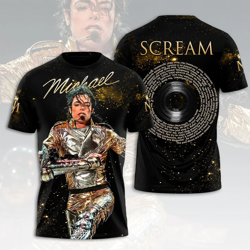 Michael Jackson Scream T-Shirt King Of Pop Michael Jackson Merch Gifts For Music Lovers
