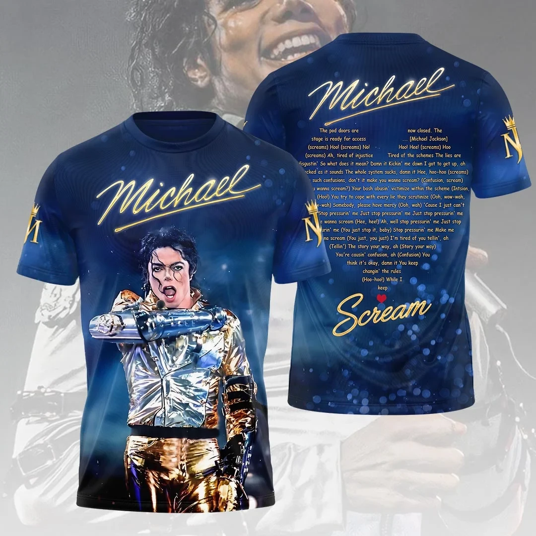 Michael Jackson Scream T-Shirt King Of Pop Music Legend Michael Jackson Merch Gifts For Fans
