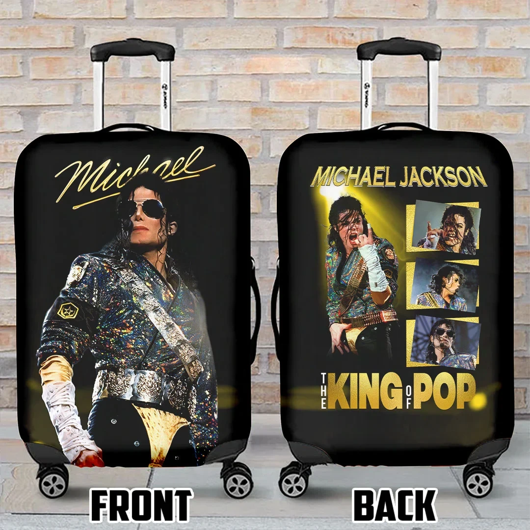 Michael Jackson The King Of Pop Luggage Cover Michael Jackson Merch Tribute Gifts For MJ Fans Michael Jackson The King Of Pop Luggage Cover Michael Jackson Merch Tribute Gifts For MJ Fans