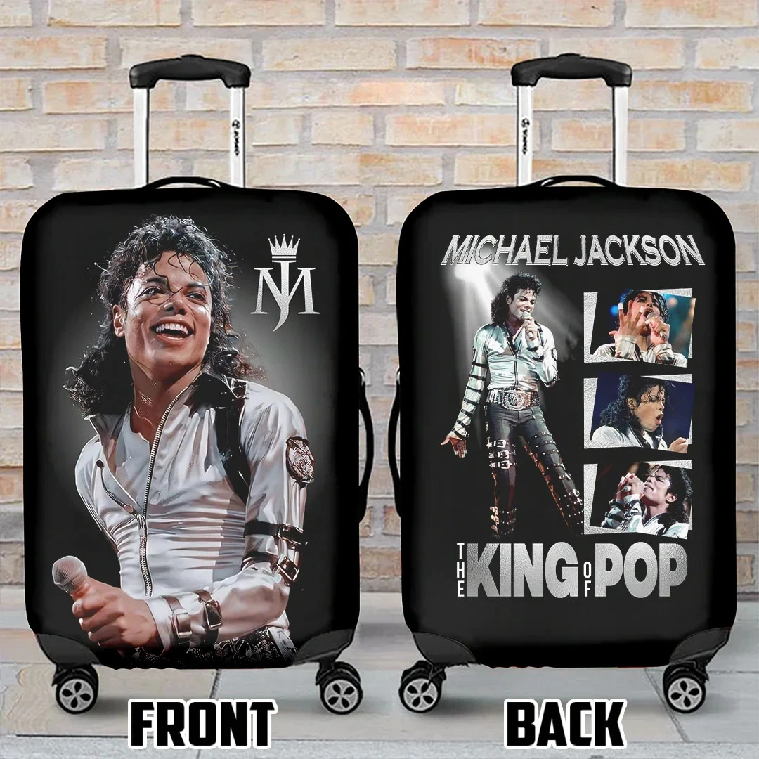 Michael Jackson The King Of Pop Luggage Cover Music Legend Travel Suitcase Cover Gifts For MJ Fans