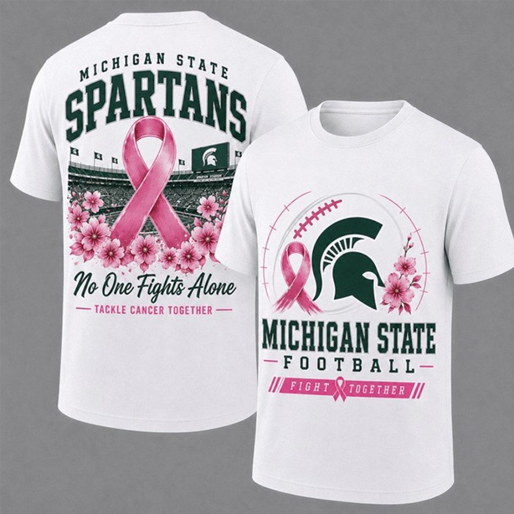 Michigan State Spartans Breast Cancer Awareness T-Shirt Fight Together Shirt Spartans Merch