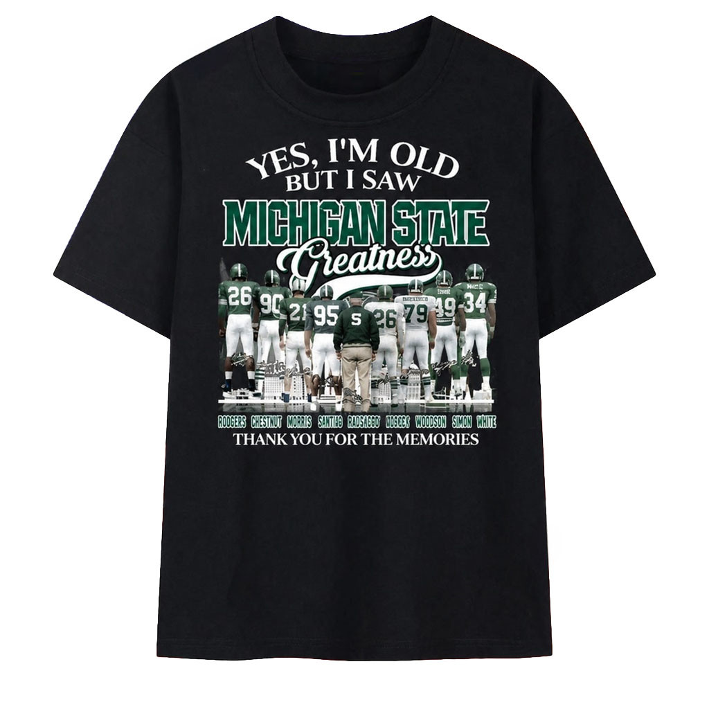 Michigan State Spartans Greatness Legends Signatures Vintage Football T-Shirt Spartans Merch Michigan State Spartans Greatness Legends Signatures Vintage Football T-Shirt Spartans Merch