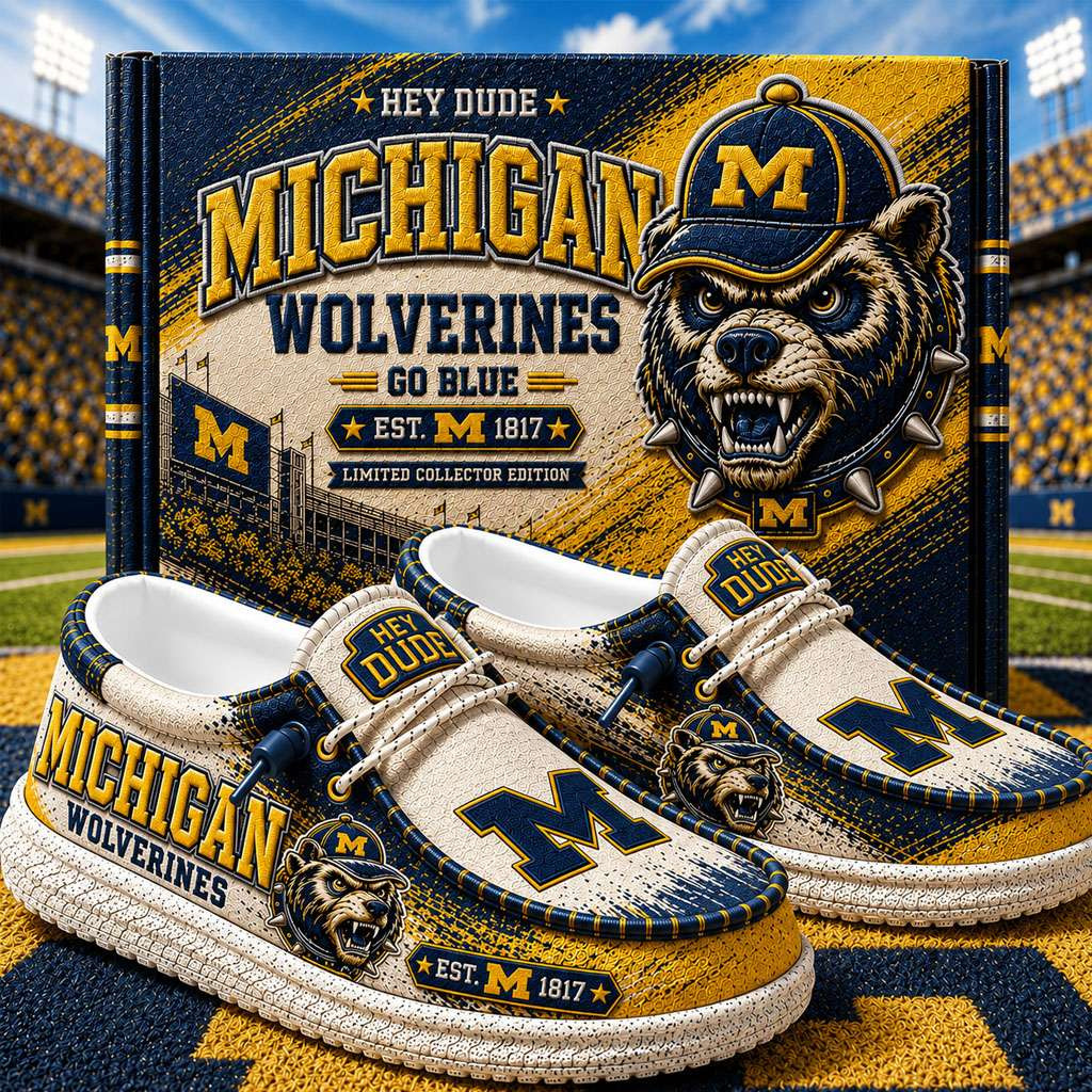 Michigan Wolverines Merch Est 1817 Michigan Football Slip-On Loafers Fans Gift Ideas Michigan Wolverines Merch Est 1817 Michigan Football Slip-On Loafers Fans Gift Ideas