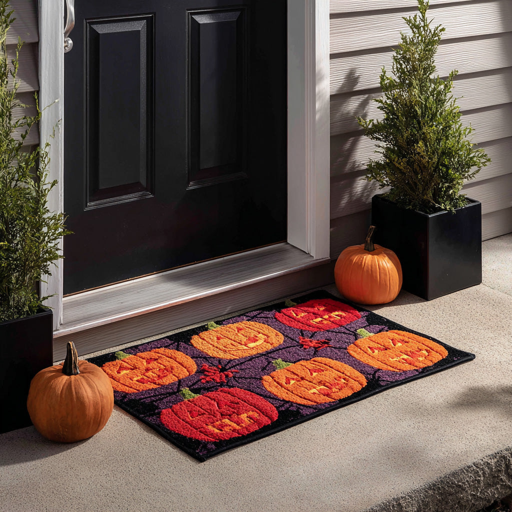 Midnight Howl Doormat Pumpkin Halloween Porch Mat Halloween Gifts For Family
