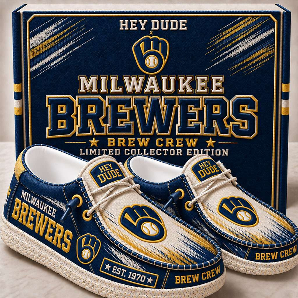 Milwaukee Brewers Merch Est 1970 Brew Crew Slip-On Loafers Gifts For Baseball Fans Milwaukee Brewers Merch Est 1970 Brew Crew Slip-On Loafers Gifts For Baseball Fans