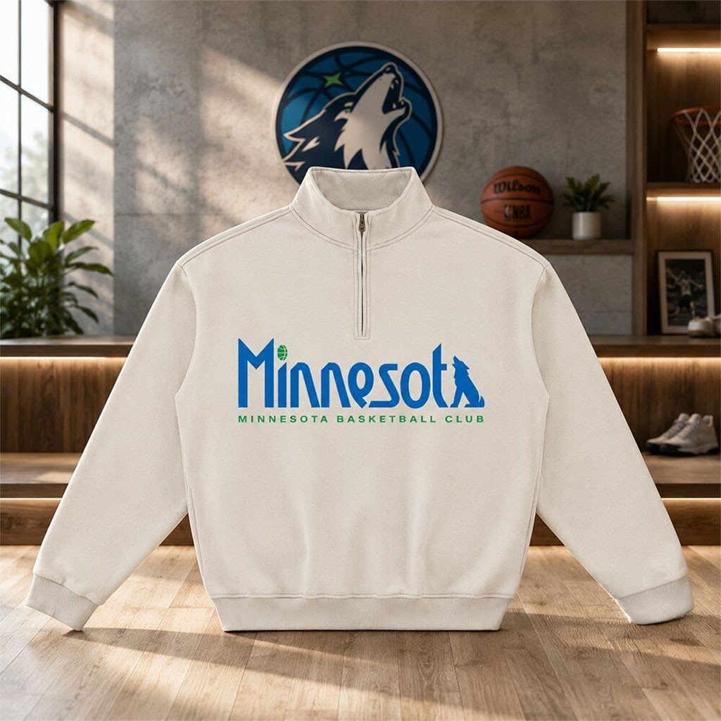 Minnesota Basketball Club Uniform Quarter Zip Sweatshirt 2026 Minnesota Lynx Merch Fan Gifts