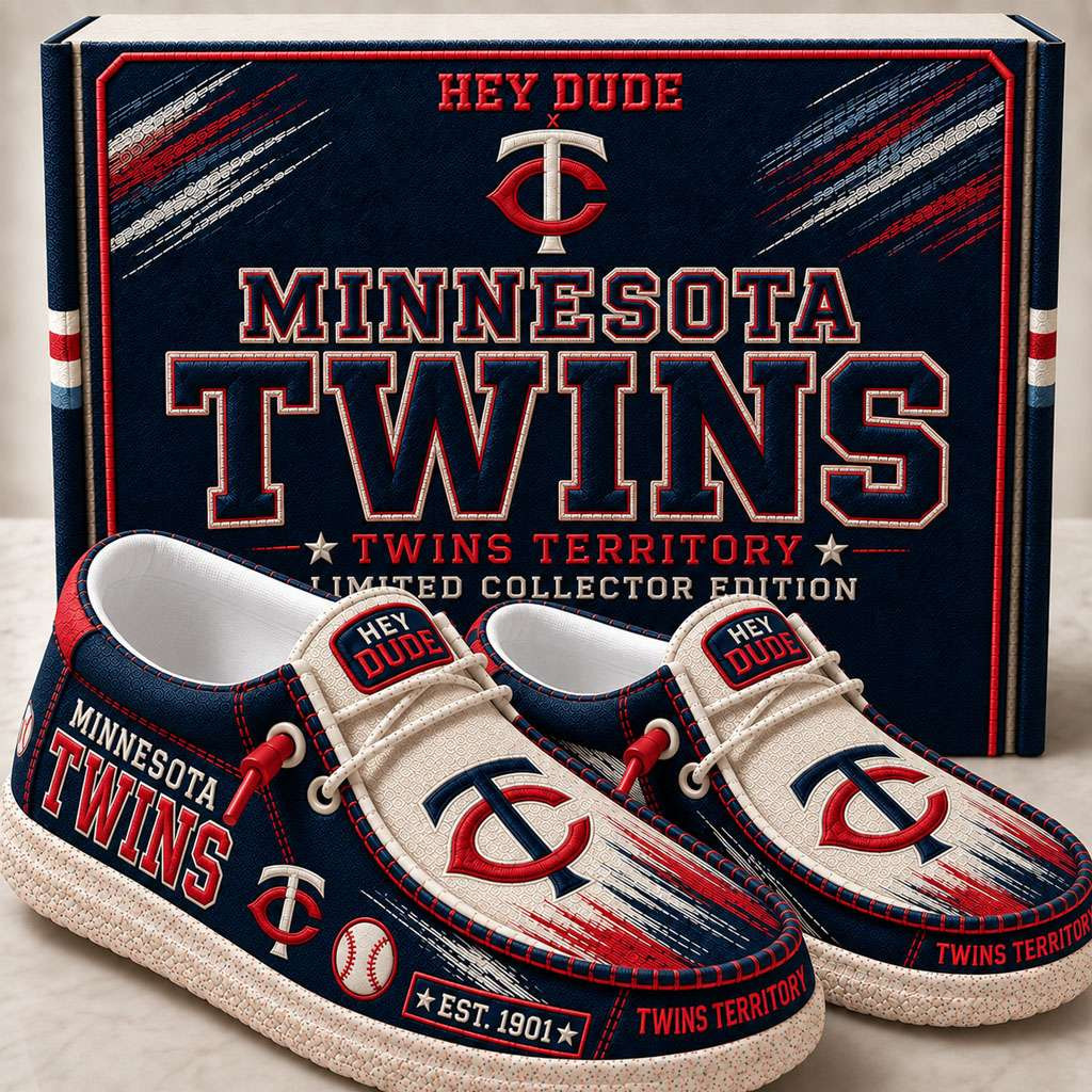 Minnesota Twins Merch Est 1901 Twins Territory Slip-On Loafers Gift For Baseball Fan