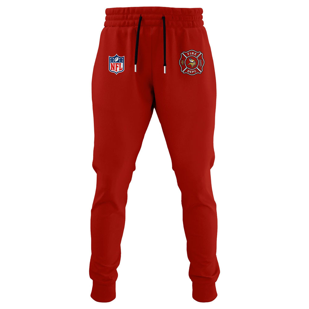 Minnesota Vikings Firefighter Appreciation Night 2026 Sweatpants MN Vikings Merch Fan Apparel Minnesota Vikings Firefighter Appreciation Night 2026 Sweatpants MN Vikings Merch Fan Apparel