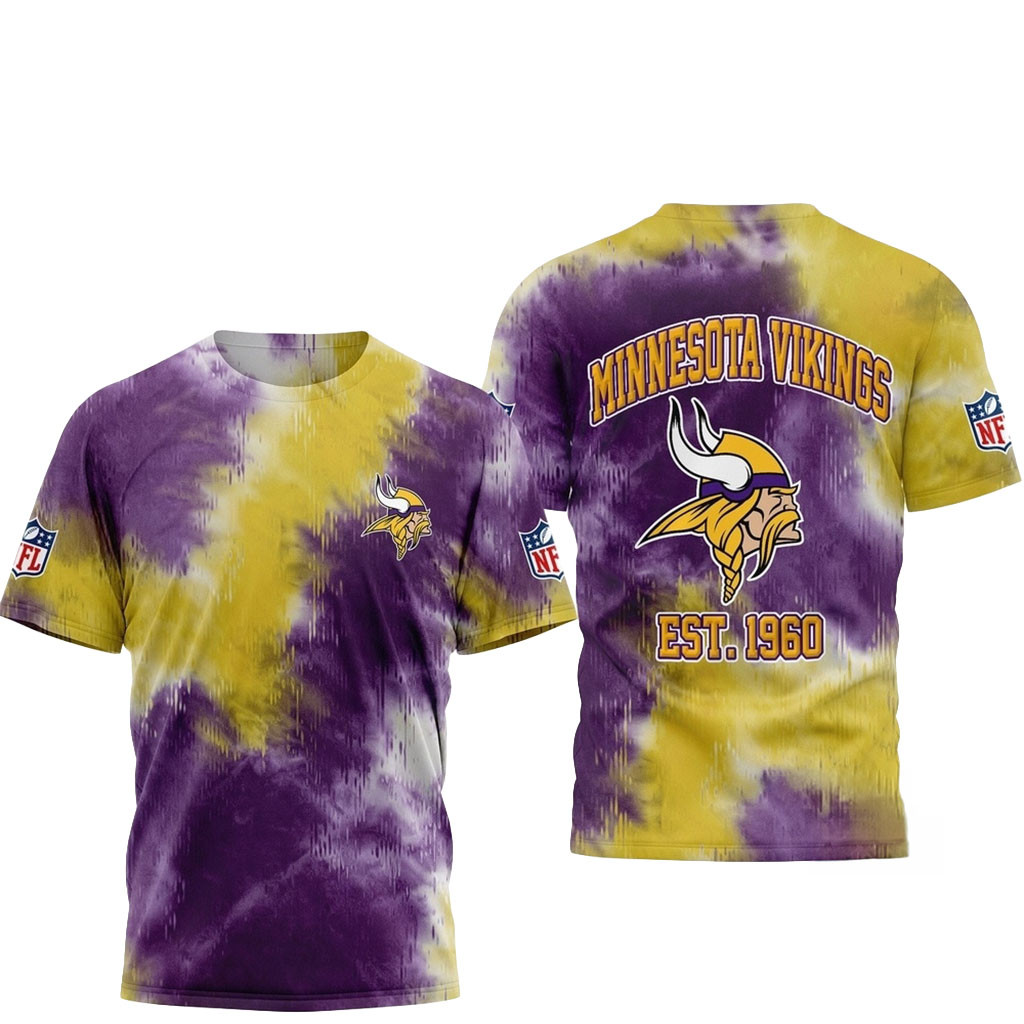 Minnesota Vikings Sunday Legends Tie Dye Shirt Vikings Merch Presents For Football Lovers