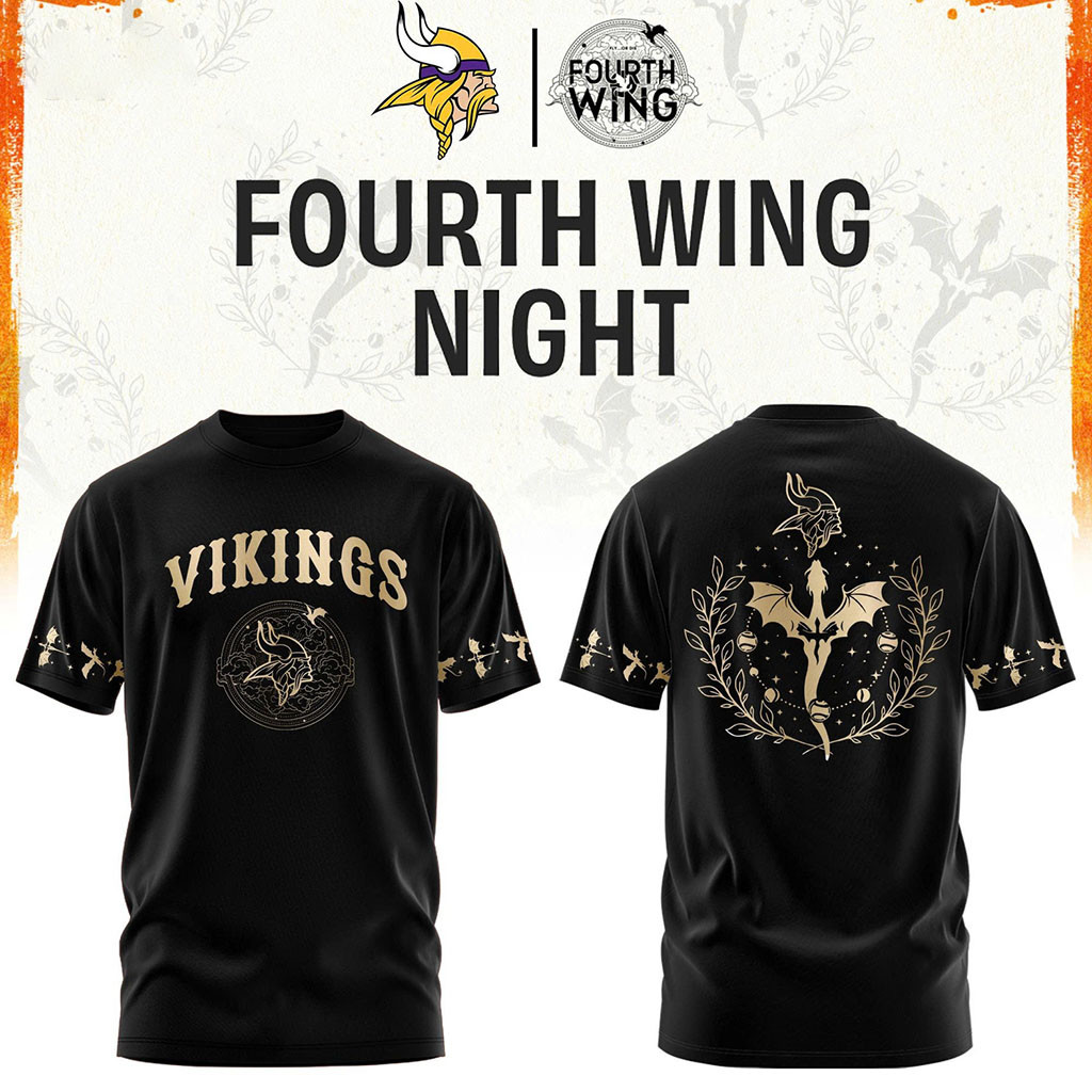 Minnesota Vikings X Dragon Wing Fantasy Night 2026 T-Shirt MN Vikings Merch Football Fan Gifts