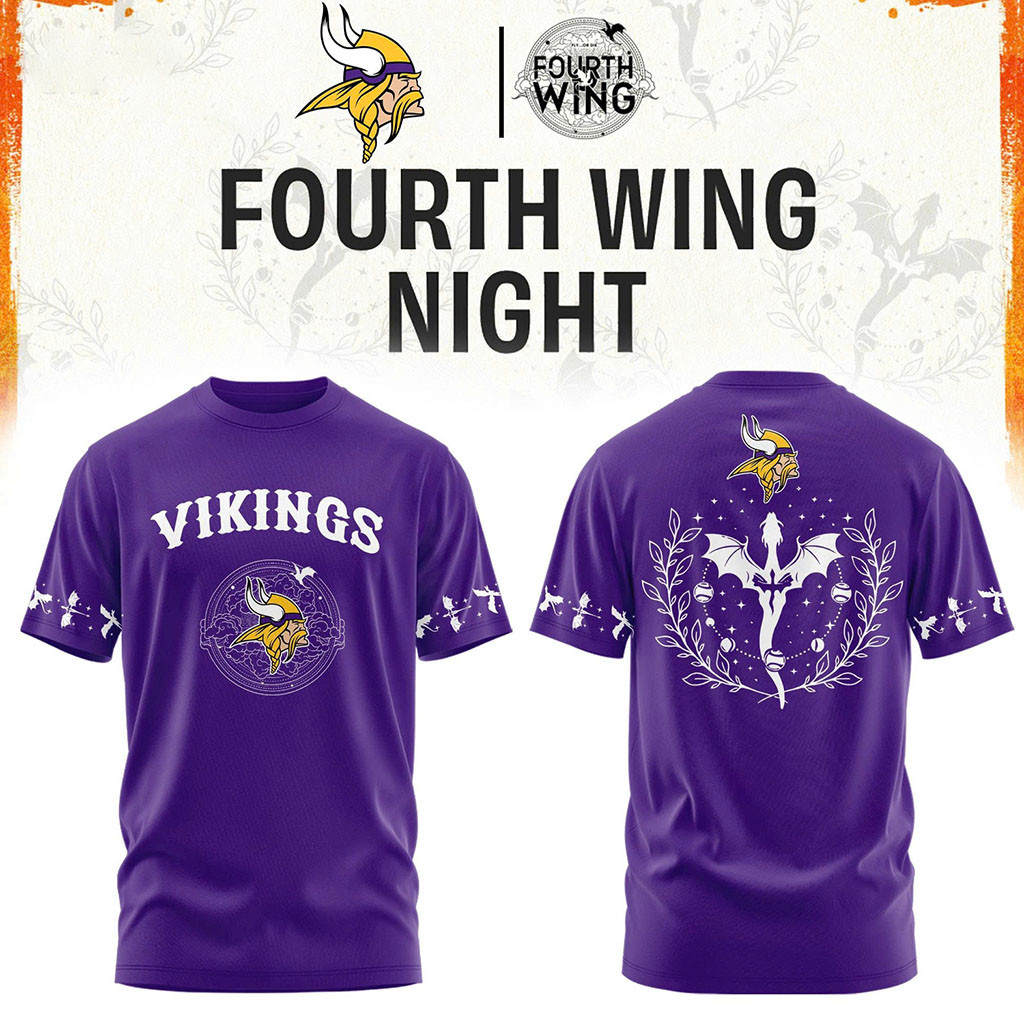 Minnesota Vikings X Dragon Wing Fantasy Night 2026 T-Shirt MN Vikings Merch Football Fan Gifts