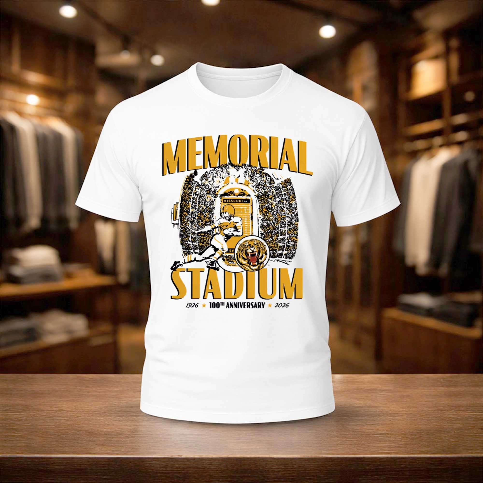Missouri Tigers Football Memorial Stadium 100th Anniversary Shirt Missouri Tigers Merch Missouri Tigers Football Memorial Stadium 100th Anniversary Shirt Missouri Tigers Merch