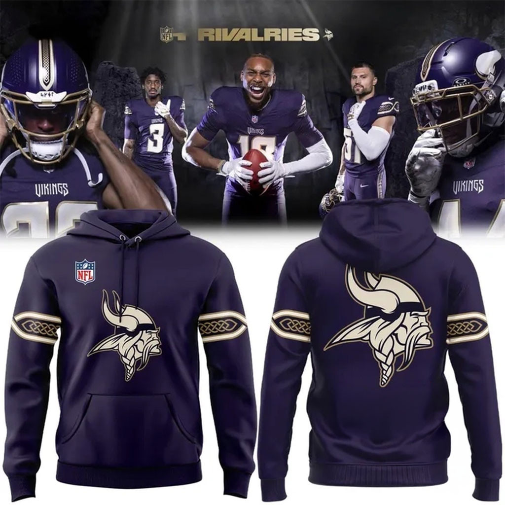 MN Vikings Merch 2026 Rivalries Uniforms Minnesota Vikings Hoodie Game Day Clothing For Fans MN Vikings Merch 2026 Rivalries Uniforms Minnesota Vikings Hoodie Game Day Clothing For Fans