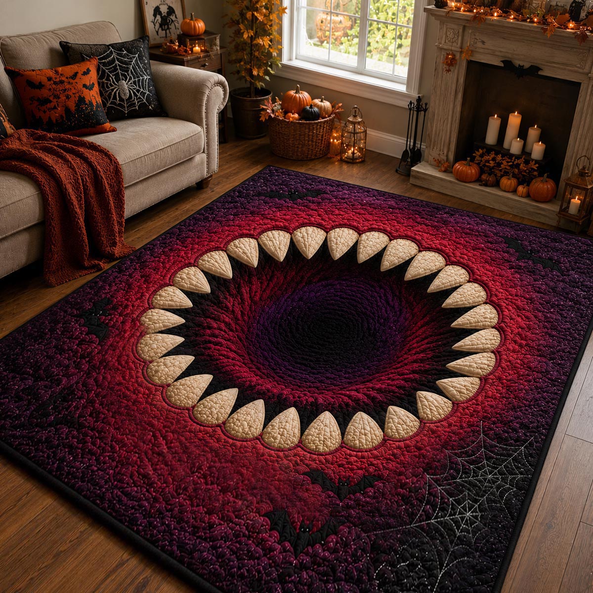 Monster Abyss Area Rug Halloween Village Decor Best Halloween Gifts