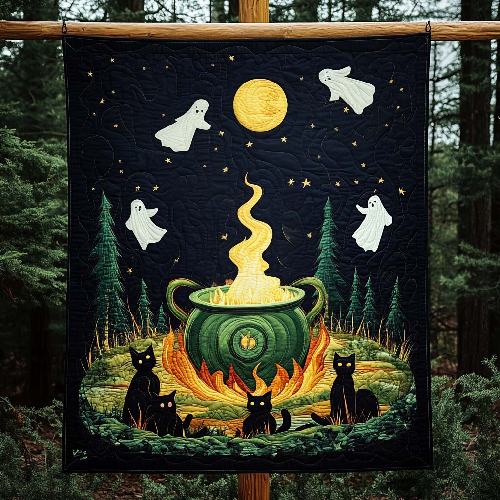 Monster Mash Quilted Blanket Best Soft Blanket Great Halloween Gifts
