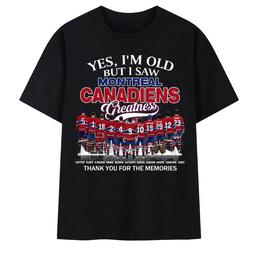 Montreal Canadiens Legends Greatness Vintage Hockey T-Shirt Canadiens Merch Gifts For Fan