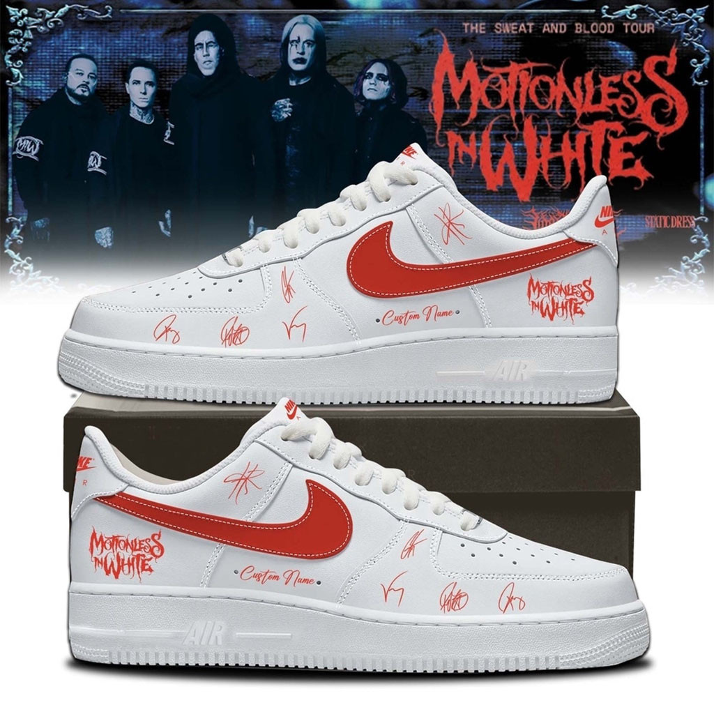 Motionless In White Merch The Sweat And Blood Tour Signed 2026 White Shoes Gifts For Son Motionless In White Merch The Sweat And Blood Tour Signed 2026 White Shoes Gifts For Son
