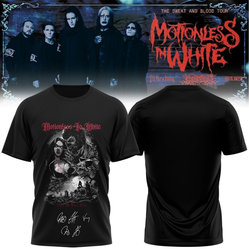 Motionless In White The Sweat And Blood Tour 2026 Shirt Motionless In White Merch Fan Gifts Motionless In White The Sweat And Blood Tour 2026 Shirt Motionless In White Merch Fan Gifts