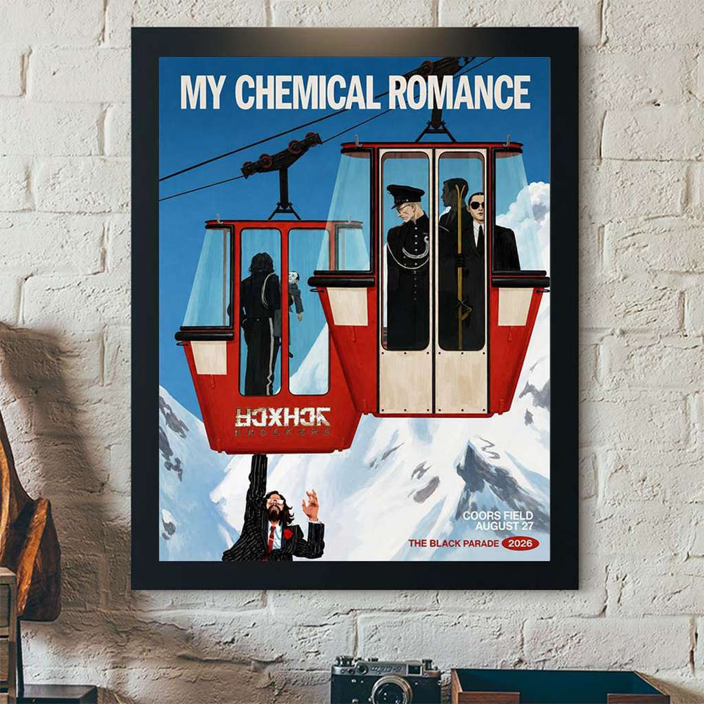 My Chemical Romance Denver CO 2026 City Poster My Chemical Romance Merch Home Decor