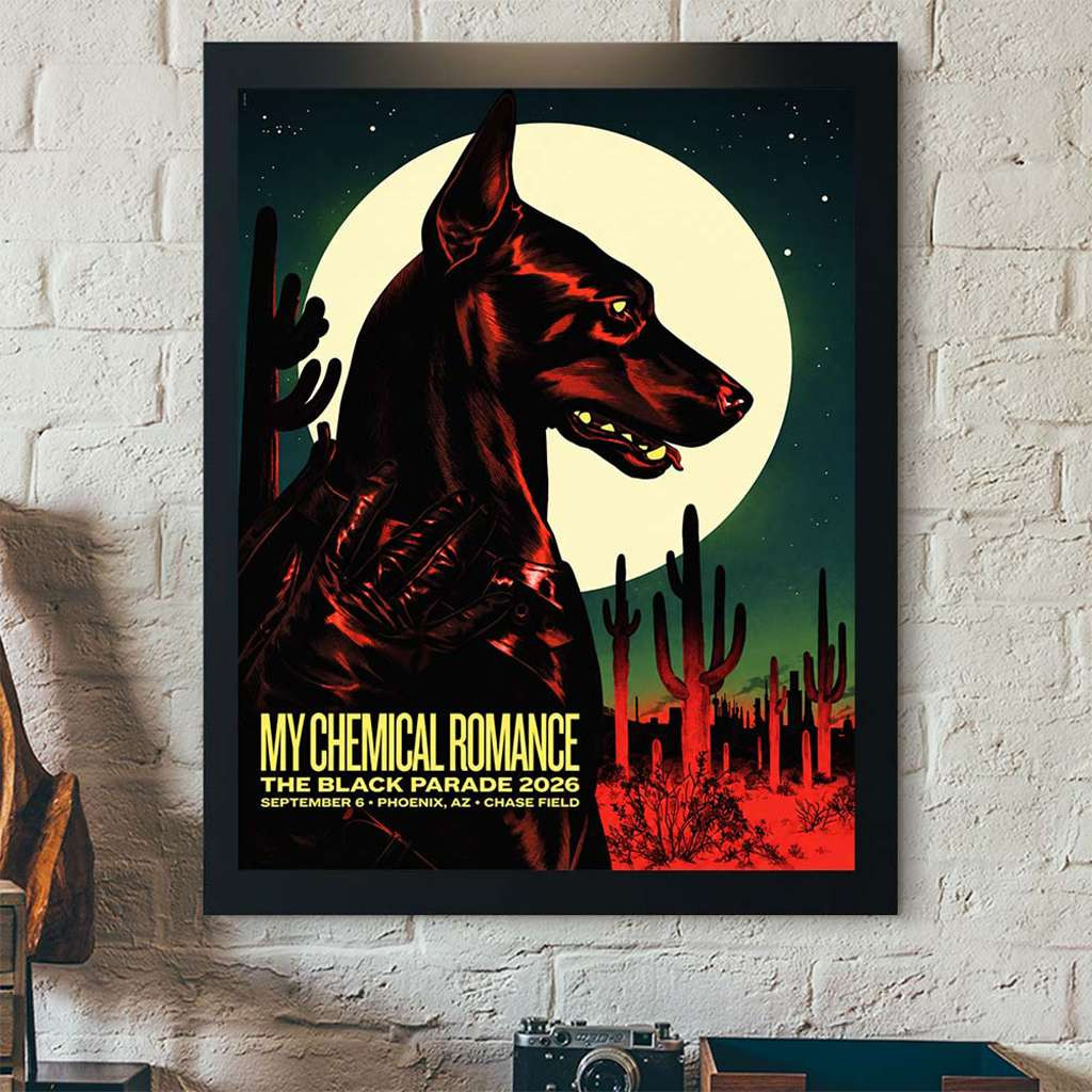 My Chemical Romance Phoenix AZ 2026 Event Poster My Chemical Romance Merch Wall Art
