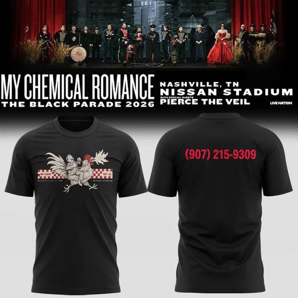 My Chemical Romance The Black Parade 2026 Nashville TN T-Shirt MCR Merch Gift For Music Fans