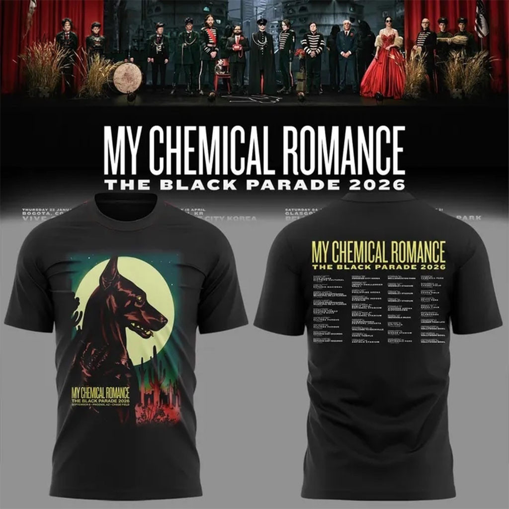 My Chemical Romance The Black Parade 2026 Phoenix Event T-Shirt MCR Merch Music Fan Gifts