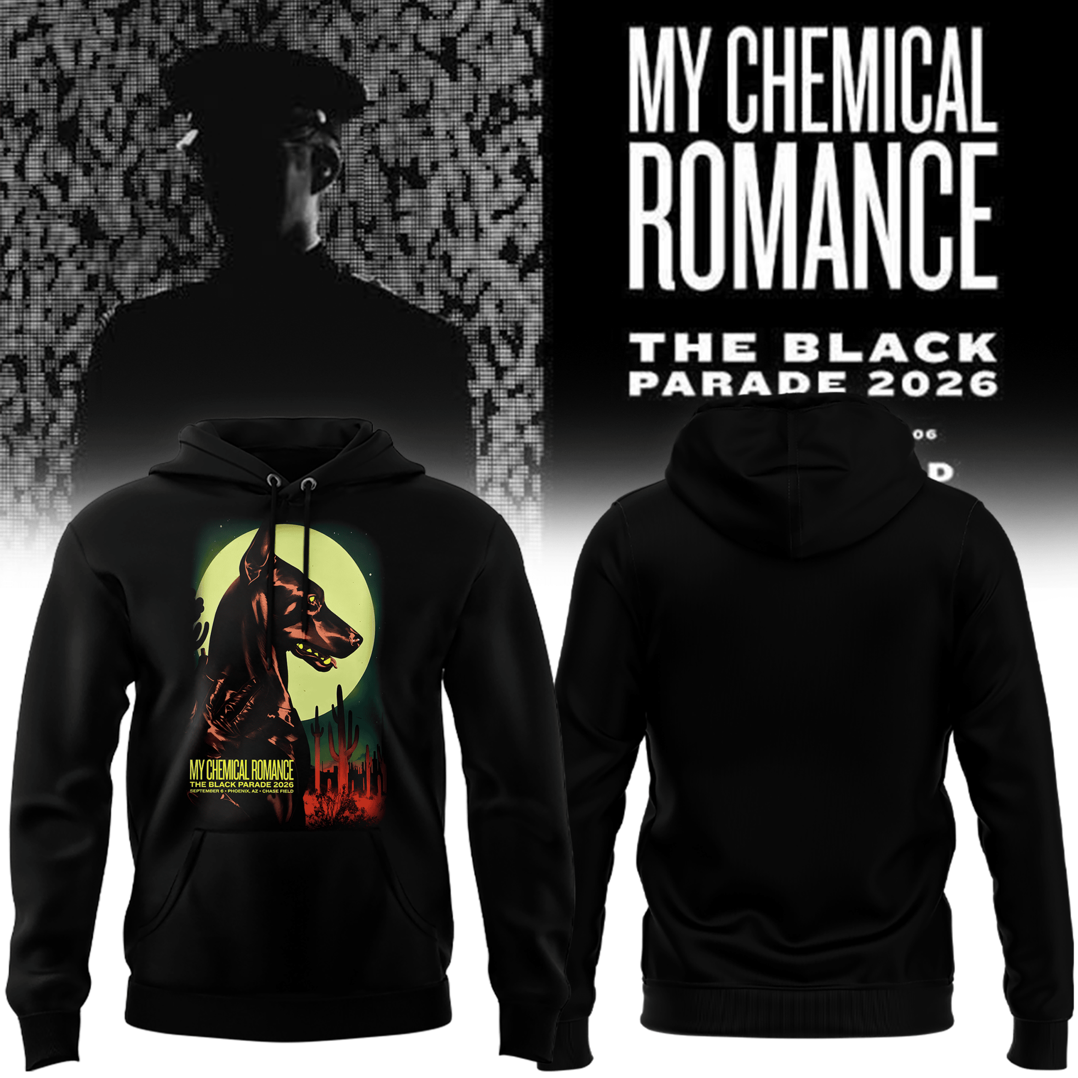 My Chemical Romance x Arizona Diamondbacks Merch The Black Parade 2026 Hoodie Gifts For Fans