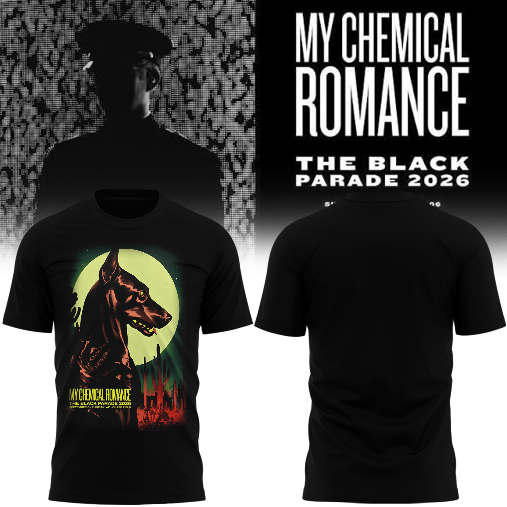 My Chemical Romance x Arizona Diamondbacks Merch The Black Parade 2026 Shirt Gifts For Fans