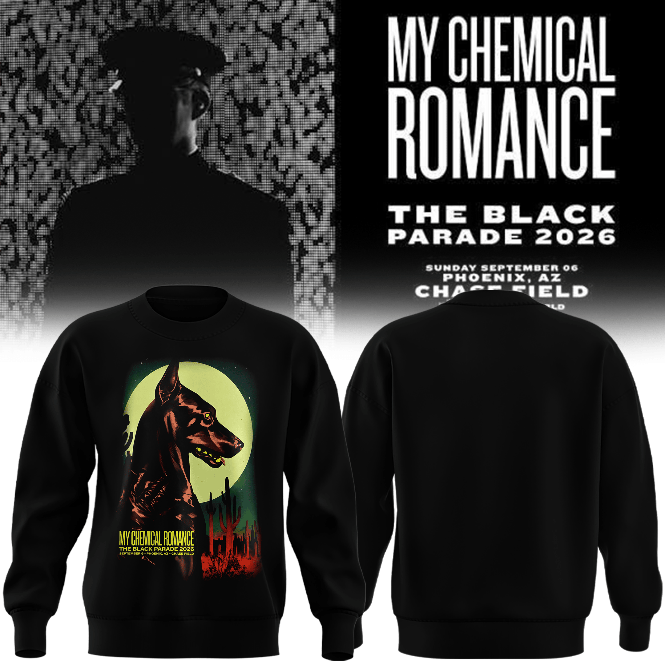 My Chemical Romance x Arizona Diamondbacks Merch The Black Parade 2026 Sweatshirt Gifts For Fans