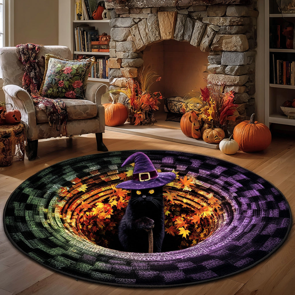 Mystic Glow Quilted Round Mat Indoor Halloween Decor New Home Presents Mystic Glow Quilted Round Mat Indoor Halloween Decor New Home Presents