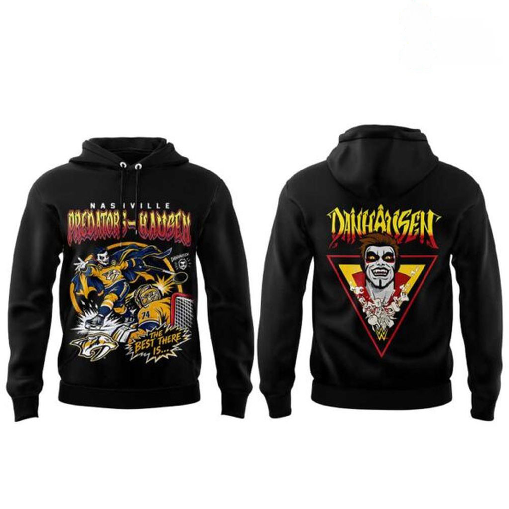 Nashville Predators x Danhausen WWE Friday Night Hoodie Nashville Predators Merch Gifts For Fan Nashville Predators x Danhausen WWE Friday Night Hoodie Nashville Predators Merch Gifts For Fan