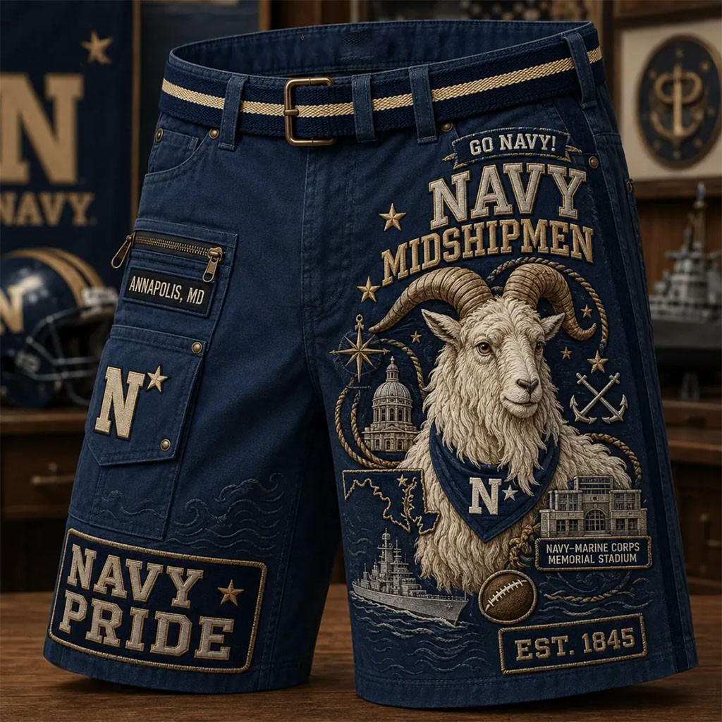Navy Midshipmen Mascot Est 1845 Shorts Navy Pride Merch Gift Ideas For Football Lovers Navy Midshipmen Mascot Est 1845 Shorts Navy Pride Merch Gift Ideas For Football Lovers