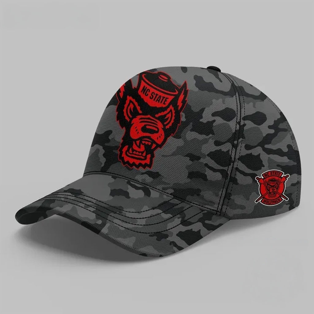 NC State Football Black Camo 2026 Hat North Carolina State Wolfpack Merch Gift For Game Day NC State Football Black Camo 2026 Hat North Carolina State Wolfpack Merch Gift For Game Day