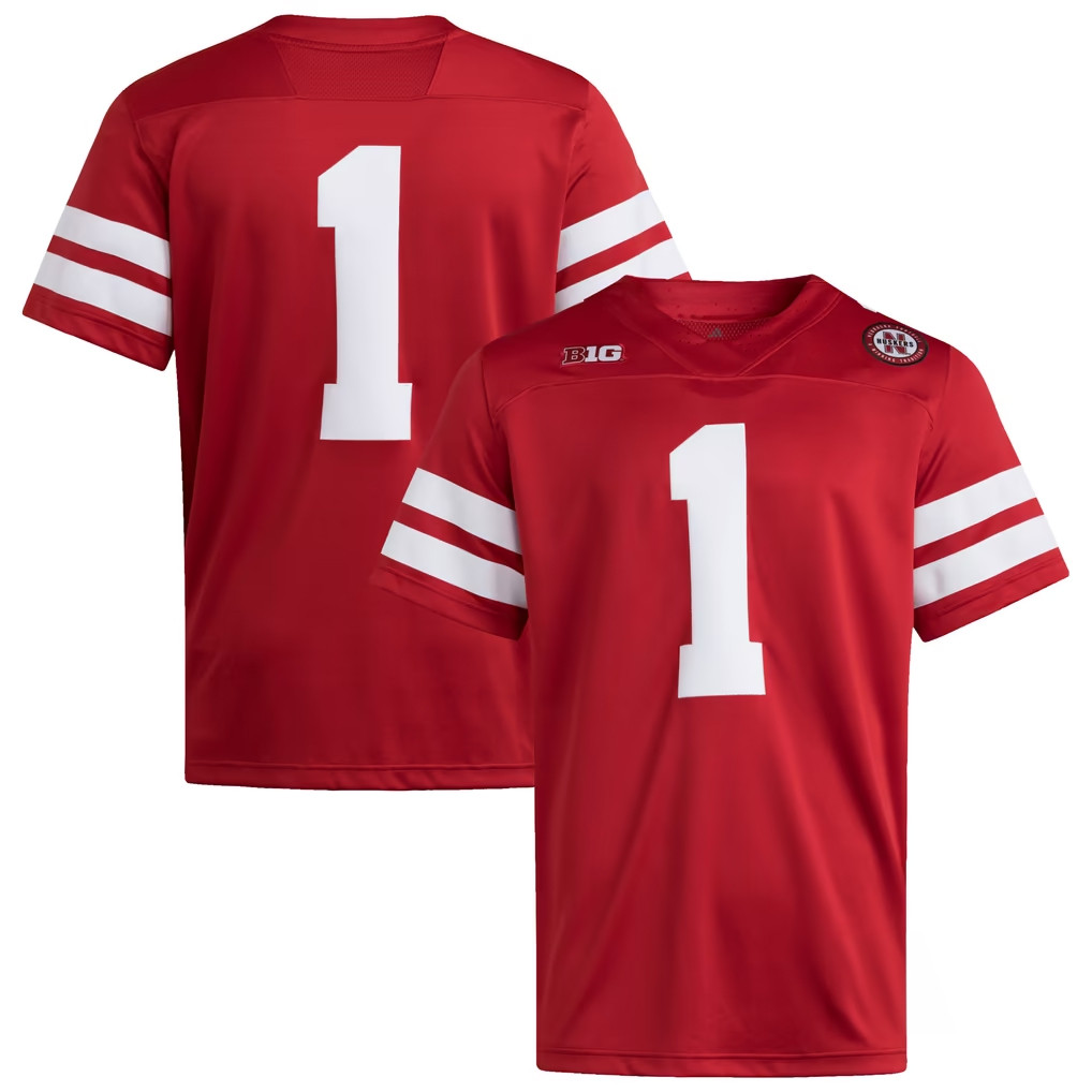 Nebraska Huskers Merch #1 Nebraska Huskers Premier Jersey Game Day Gift For Football Fans