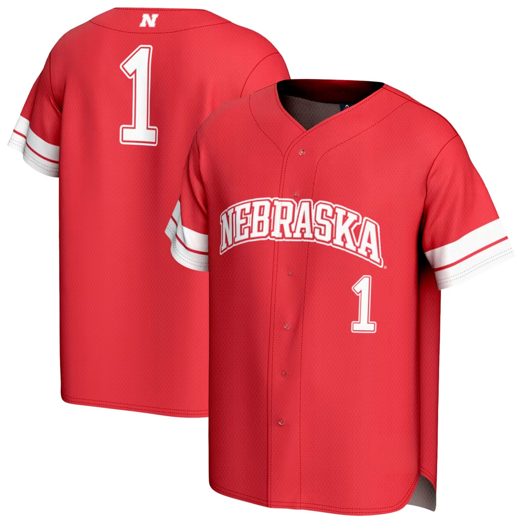 Nebraska Huskers Merch 2026 #1 Nebraska Huskers GameDay Greats Collegiate Baseball Jersey Gifts Nebraska Huskers Merch 2026 #1 Nebraska Huskers GameDay Greats Collegiate Baseball Jersey Gifts