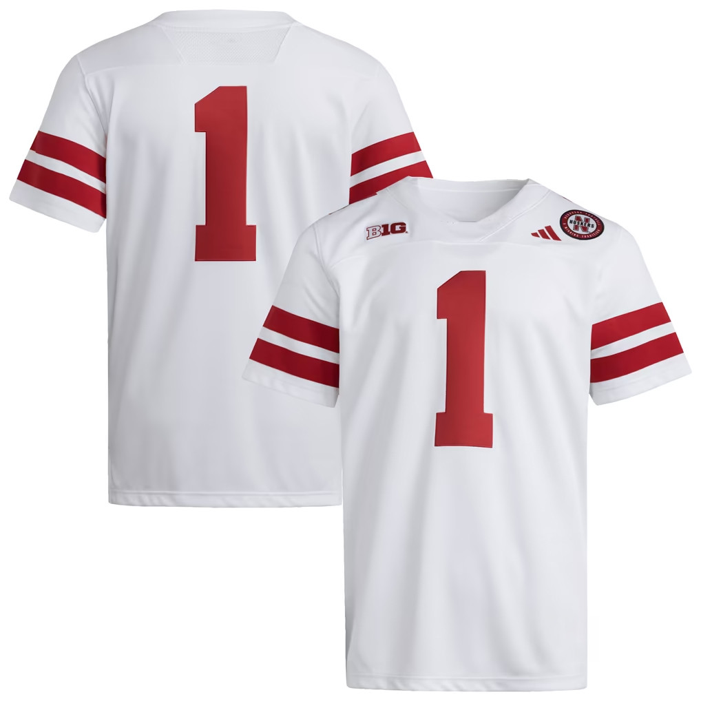 Nebraska Huskers Merch 2026 #1 Nebraska Huskers Premier Jersey White Gift For Football Lovers