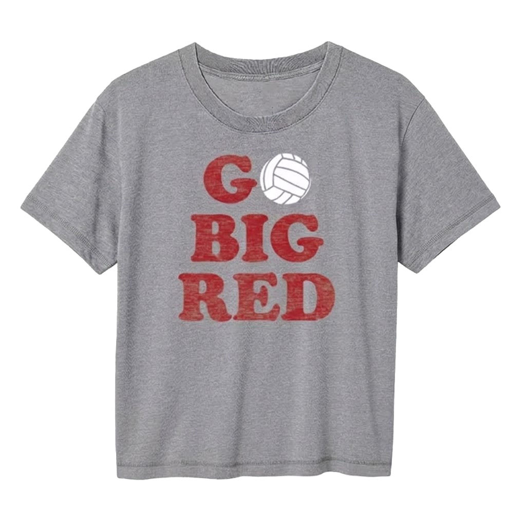 Nebraska Huskers Volleyball Merch 2026 Go Big Red T-Shirt Game Day Gifts For Her
