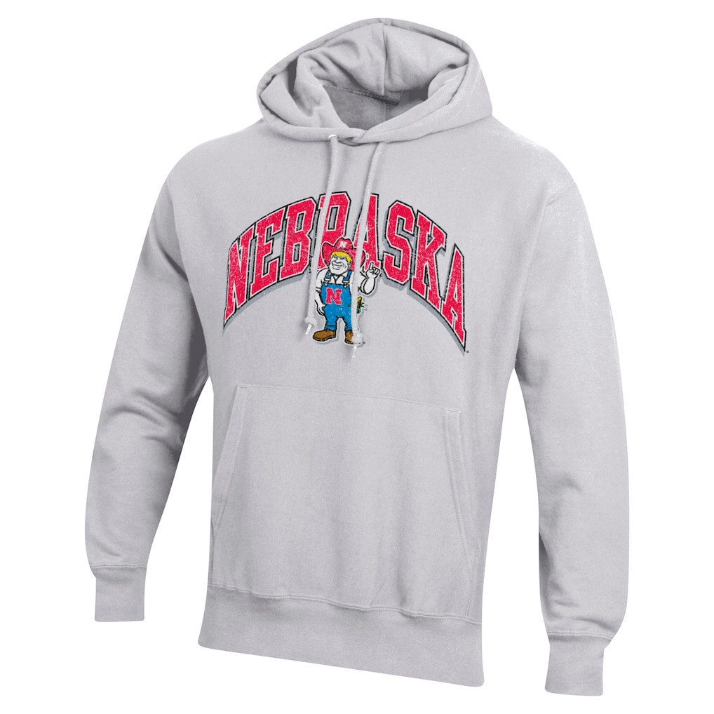 Nebraska Huskers Volleyball Merch 2026 Nebraska Huskers Champion Vault Late Night Hoodie Gray